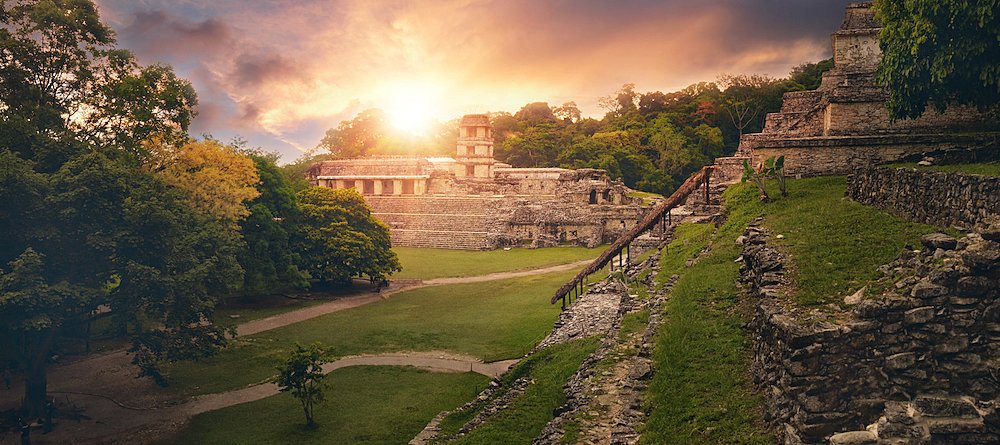 Palenque sunset