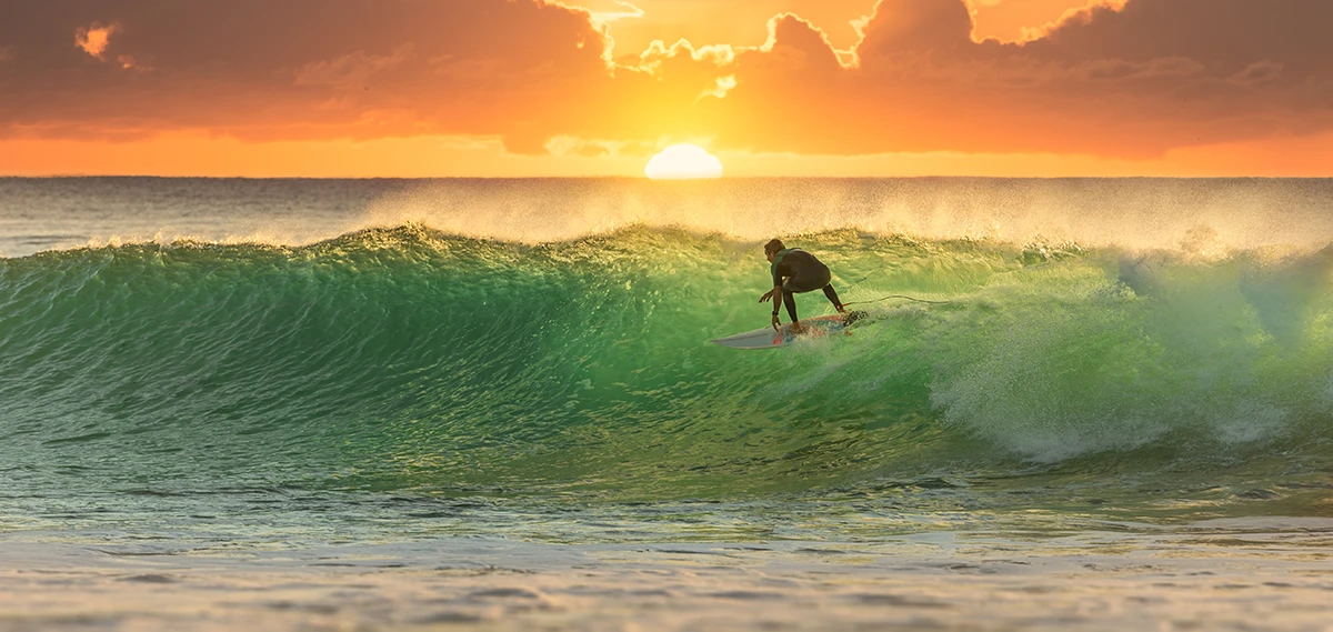 Surfing lesson