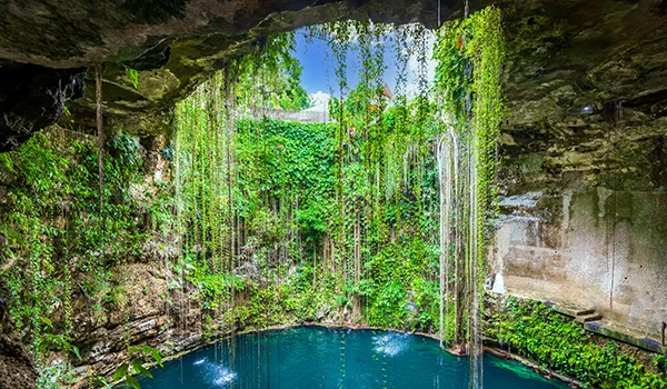 Ik-Kil Cenote, Yucatan Peninsula in Mexico