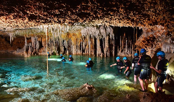 exploring Caves on 7 days trip to mexico tulum